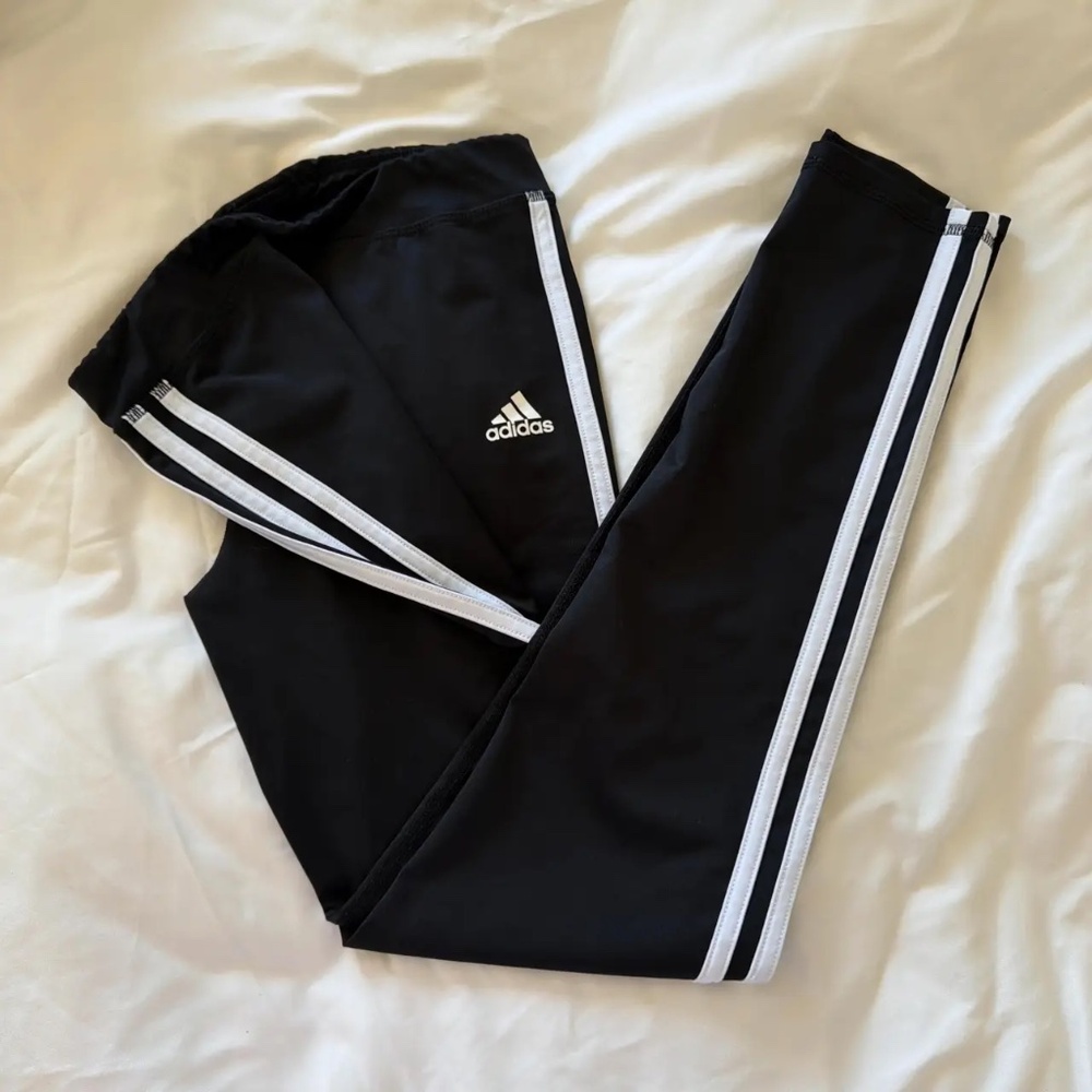 Adidas Girls' Black Leggings